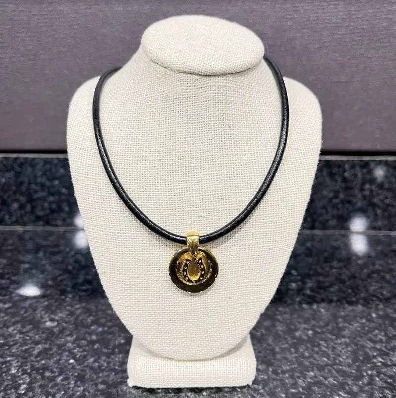 The Jeweled Pony Lucky Horseshoe Necklace 1