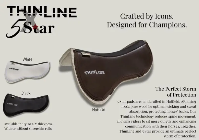 Thinline 5 Star X Felt Half Pad 2