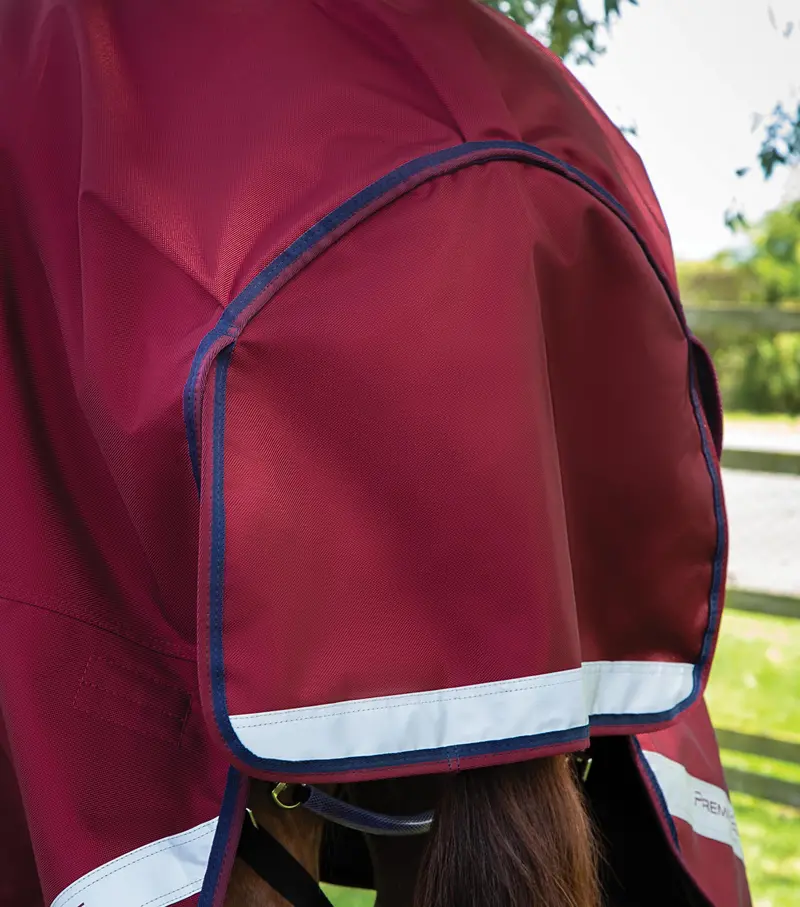 Titan 50G Turnout Rug With Classic Neck Cover Burgundy 5