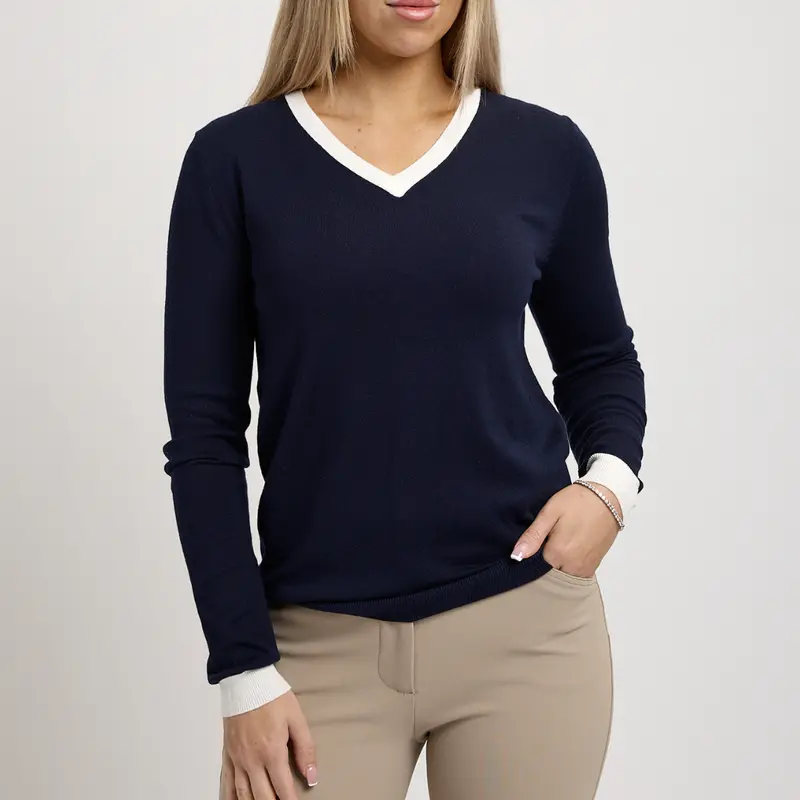 Tkeq The 'Essential' Contrast V-Neck 1
