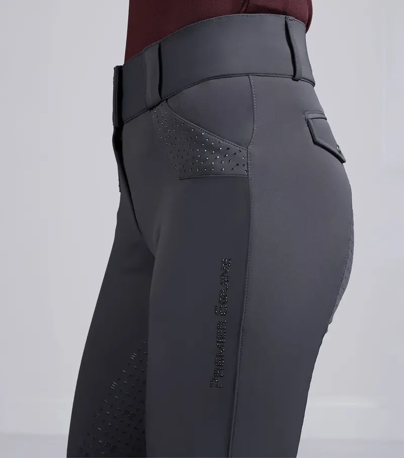 Torino Ii Womens Gel Full Seat Riding Breeches Anthracite 3
