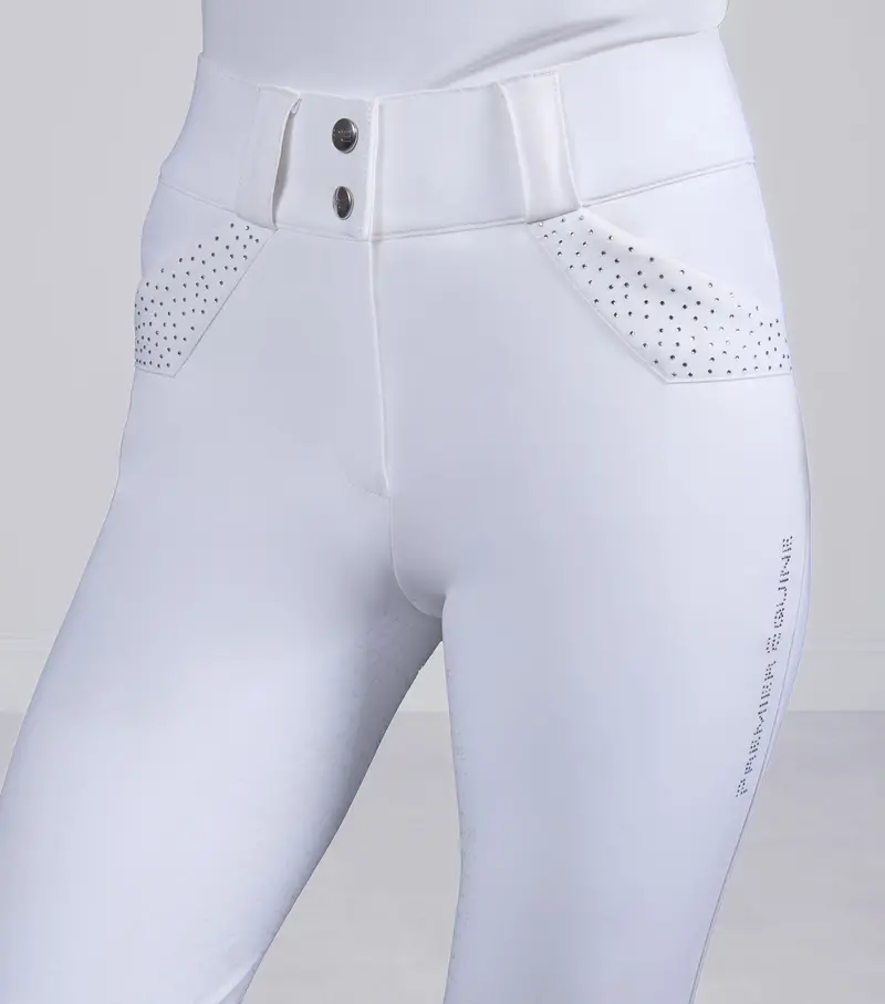 Torino Ii Womens Gel Full Seat Riding Breeches White 3