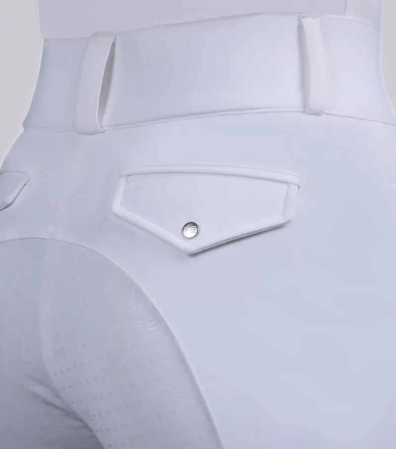 Torino Ii Womens Gel Full Seat Riding Breeches White 4