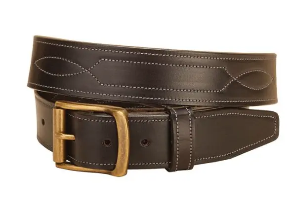 Tory 1 1/2" Stitched Pattern Belt 1
