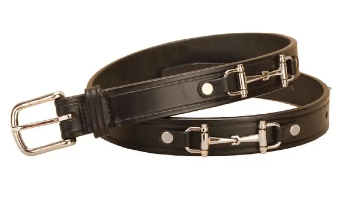 Tory 1-Inch Bit-Themed Leather Belt – Classic Equestrian Style