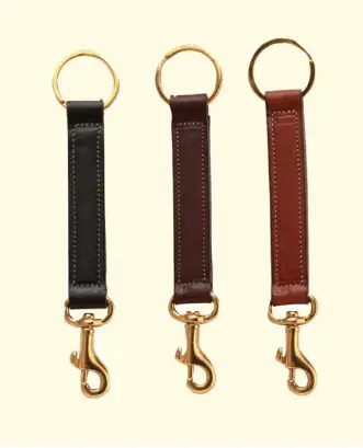 Tory Brass Snap Key Fob 1
