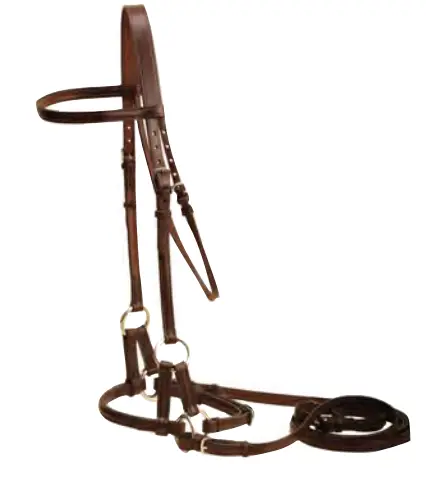 Tory English Side Pull With Reins Havana 1