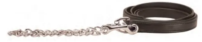 Tory Leather 7 Ft Padded Lead With 24 In Nickle Chain 1