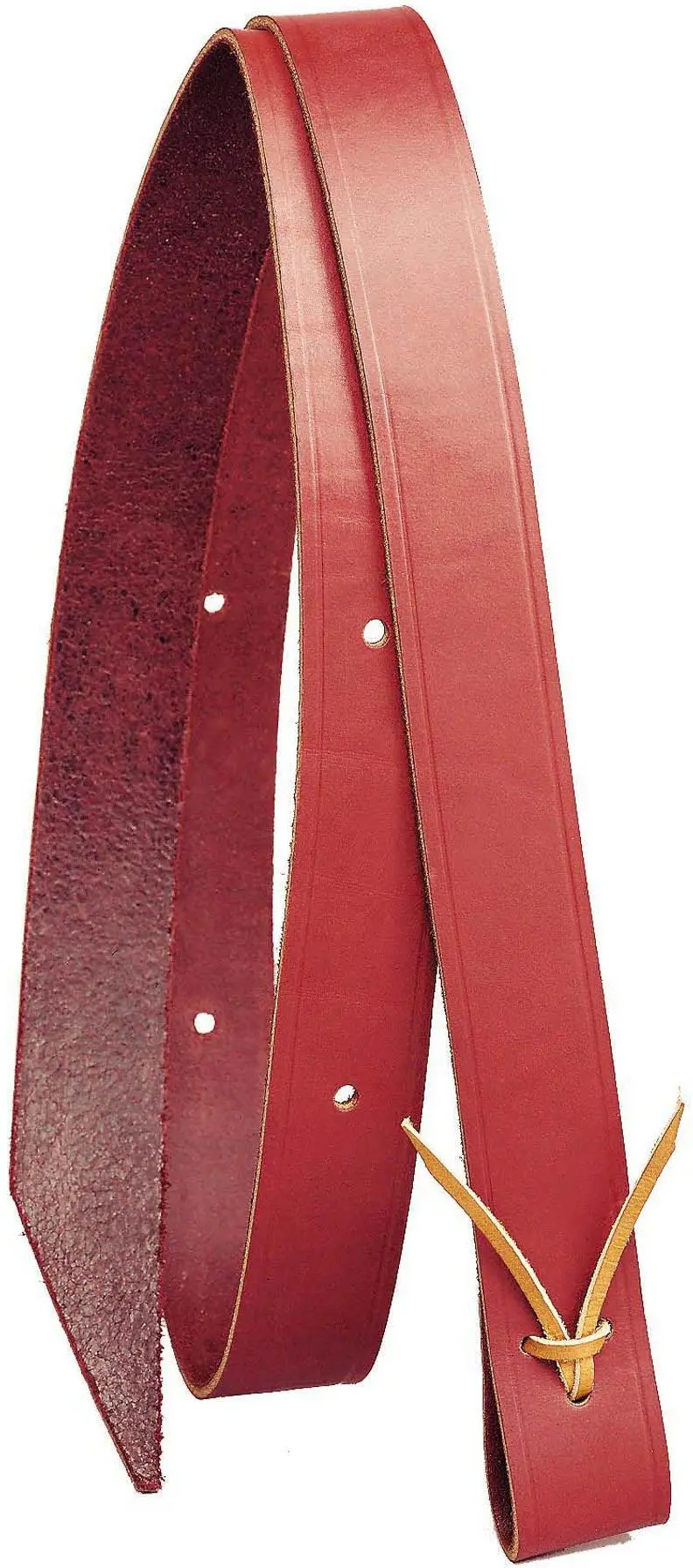 Tory Leather Burgundy Latigo 1 3/4 Inch Tie Strap 1
