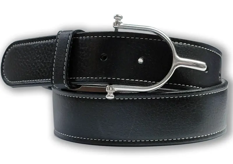 Tory Leather Deerprint Belt/Wheat Stitching 1