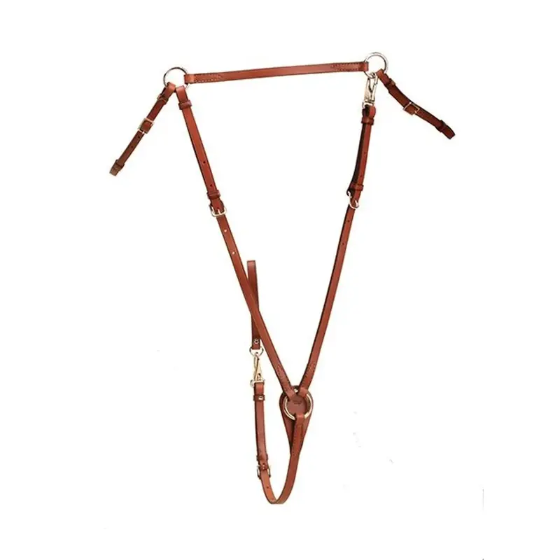 Tory Leather Flat Hunt Breastplate for English Riding