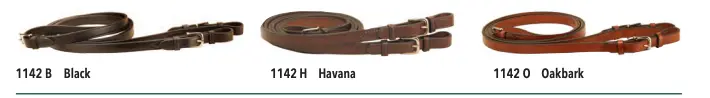 Tory Leather Flat Reins With Buckle Ends 1