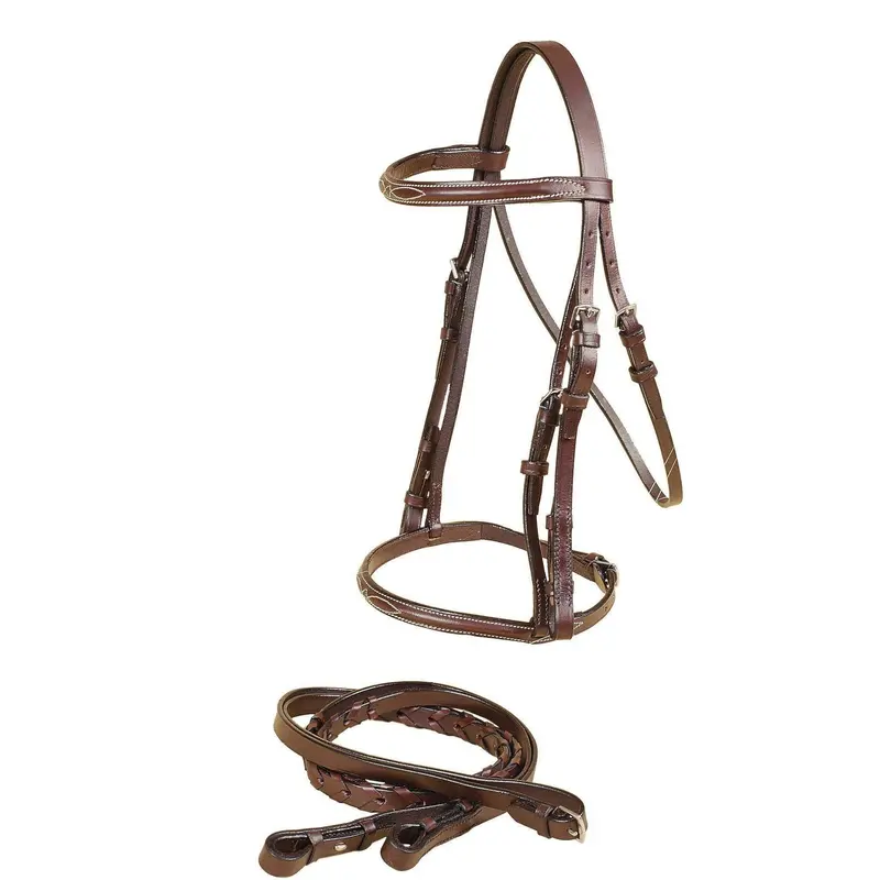 Tory Leather Gatsby Fancy Raised Snaffle Bridle 1