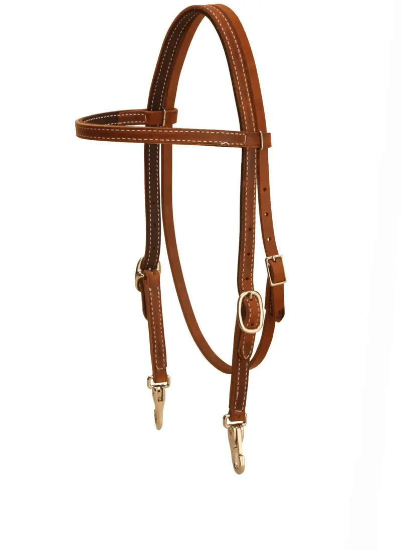Tory Leather Harness Leather Browband Training Headstall 1