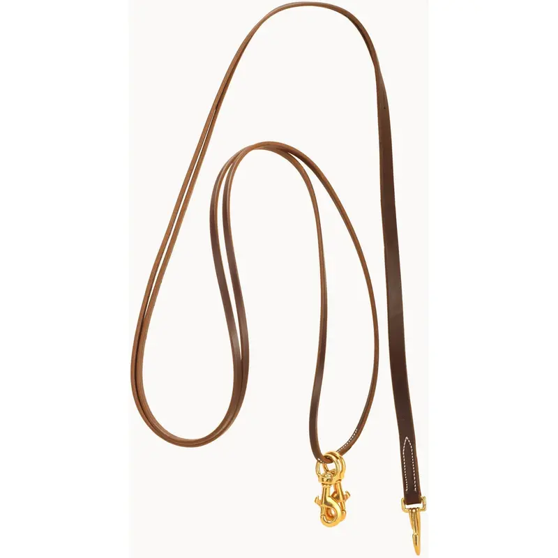 Tory Leather One Piece Draw Reins With Sliding Snaps 1