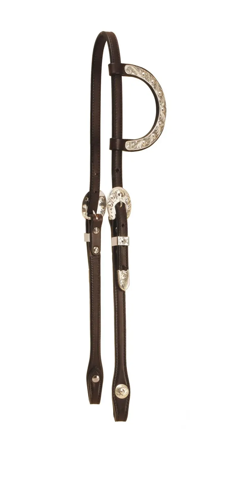 Tory Leather Pecos Bill Sliding Ear Headstall 1