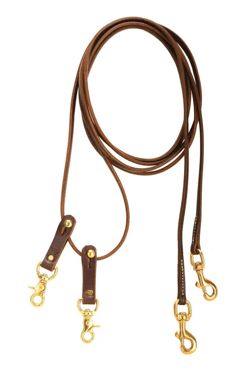 Tory Leather Pulley Leather Draw Reins 2