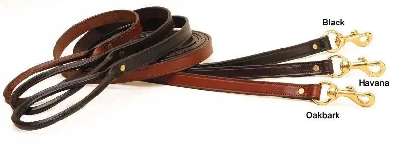 Tory Leather Rolled Slip Leather Dog Leash 1