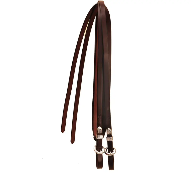 Tory Leather Silver Buckle End Show Reins 2