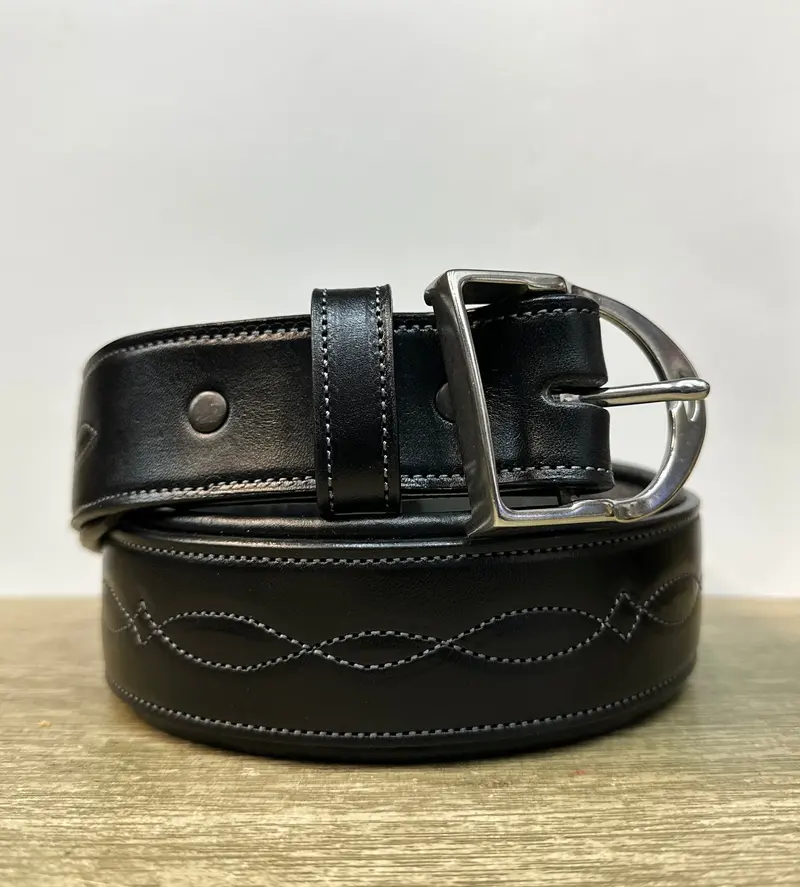 Tory Padded Continuous Fancy Stitch Belt 1