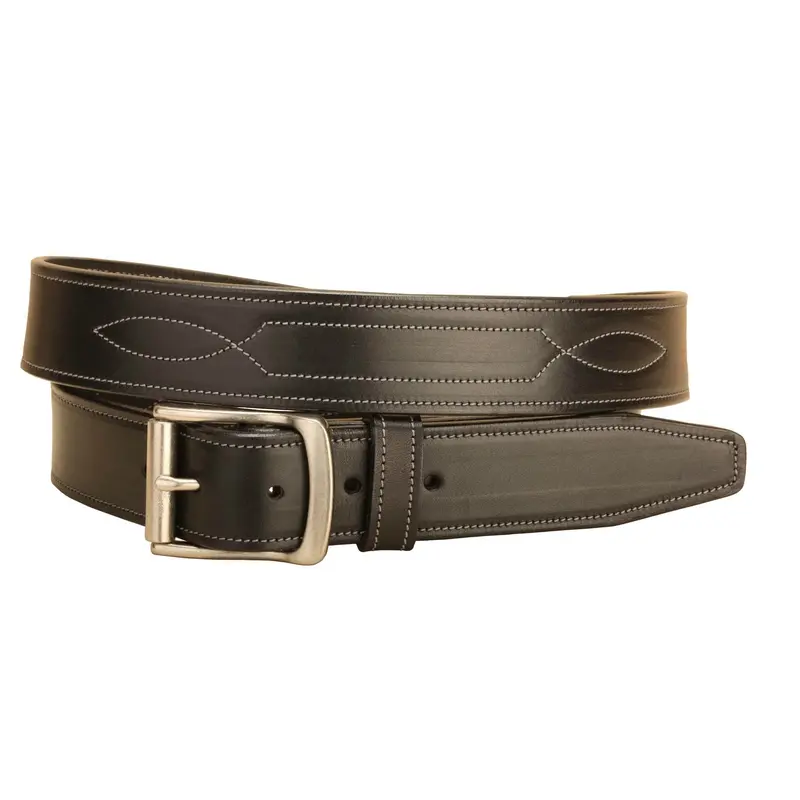 Tory Repeated Stitch Bridle Leather Belt 2