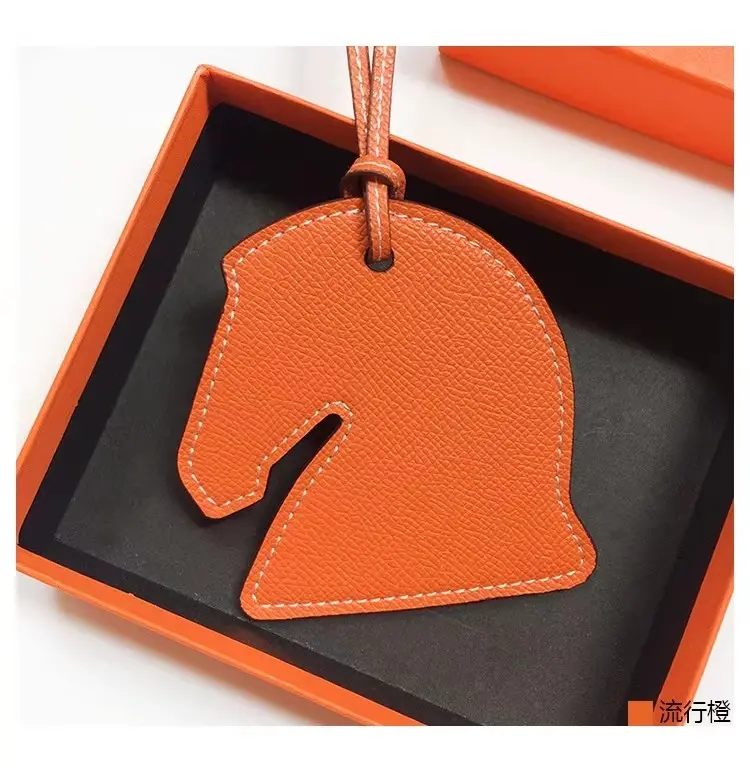 Toss Designs - Bag Charm - Horse Head Orange 1