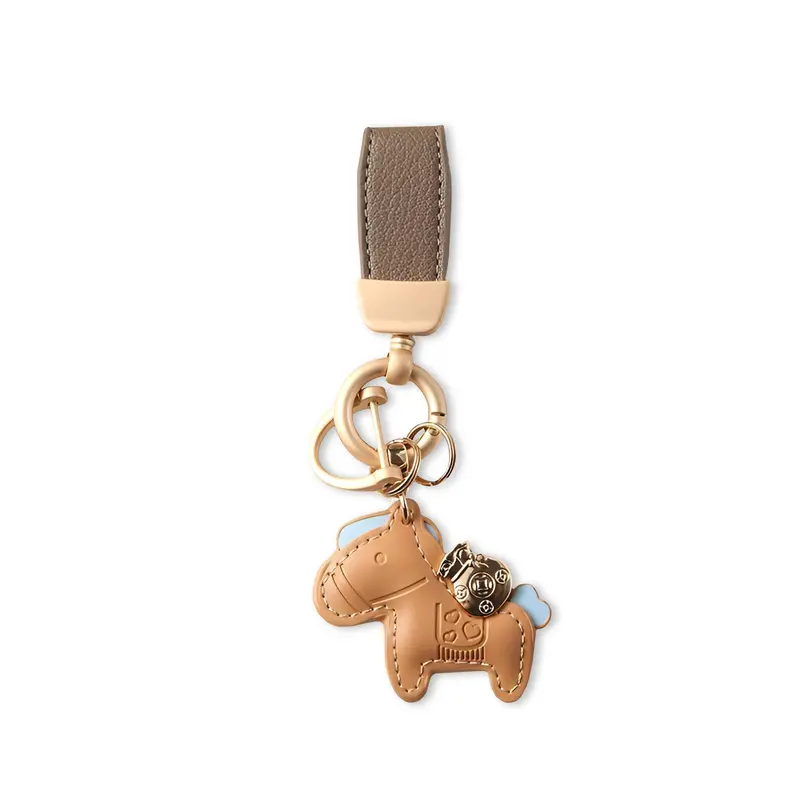 Toss Designs - Bag Charm/ Key Bob Horse Cognac 1