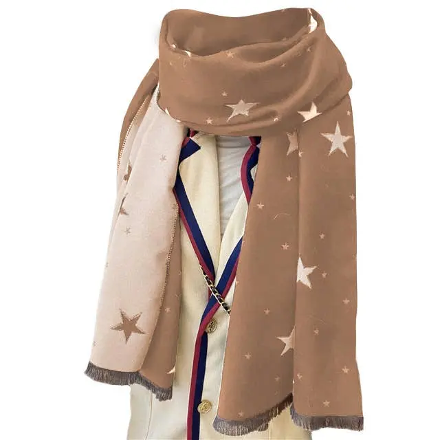 Toss Designs - Scarf - Star Camel/Ivory 1