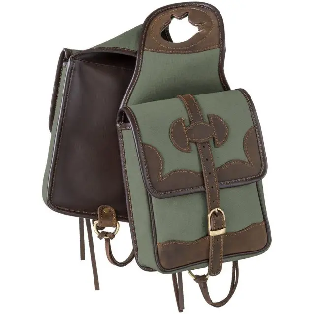 Tough1 Canvas Horn Bag With Leather Accents 3