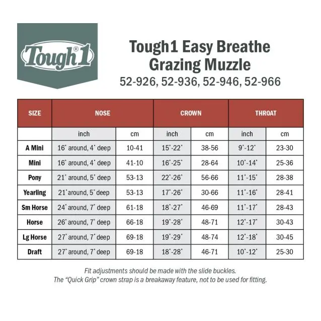 Tough1 Easy Breathe V Nose Muzzle 3