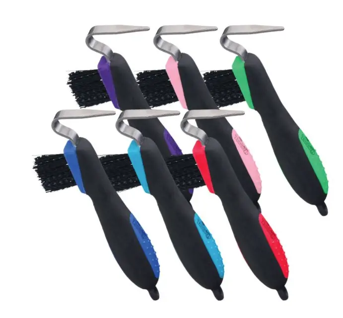 Tough1 Great Grips Hoof Pick With Brush 1