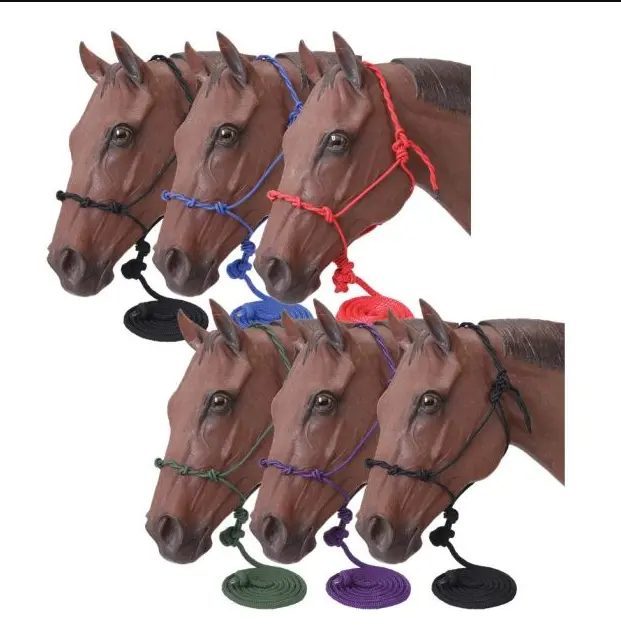 Tough1 Knotted Rope And Twisted Crown Training Halter 1