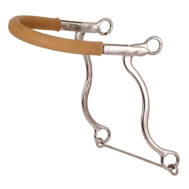 Tough1 Pony Hackamore With Rubber Covered Bike Chain 1