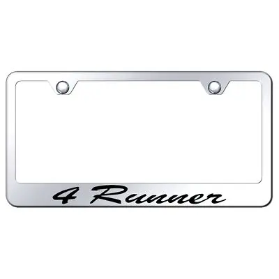 Toyota 4Runner Laser Etched Script License Plate Frame (Chrome) 1