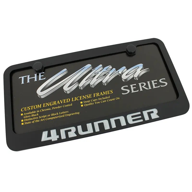 Toyota 4Runner License Plate Frame (Black) 1