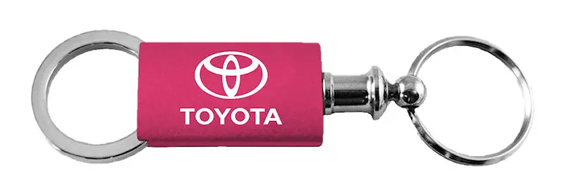 Toyota Anodized Aluminum Valet Key Chain (Pink) 1