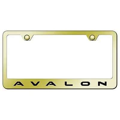 Toyota Avalon Laser Etched Logo License Plate Frame (Gold) 1