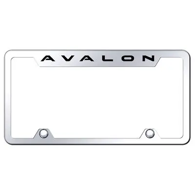Toyota Avalon Laser Etched Logo Truck Cut-Out License Plate Frame (Chrome) 1