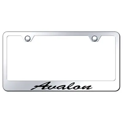 Toyota Avalon Laser Etched Script License Plate Frame (Chrome) 1