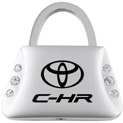 Toyota C-Hr Jeweled Purse Key Fob (Silver) 1