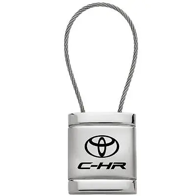 Toyota C Hr Satin Chrome Cable Key Fob (Silver) 1