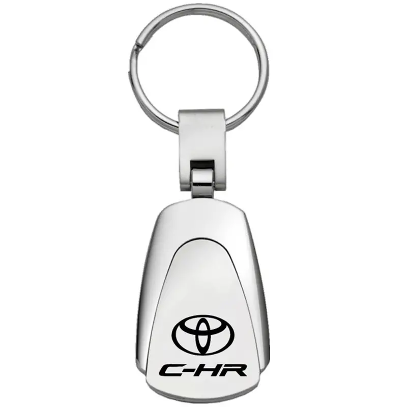 Toyota C-Hr Teardrop Key Chain (Silver) 1