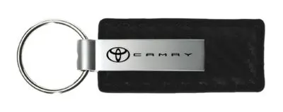 Toyota Camry Carbon Fiber Leather Key Chain (Black) 1