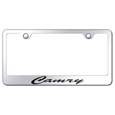 Toyota Camry Laser Etched Script License Plate Frame (Chrome) 1