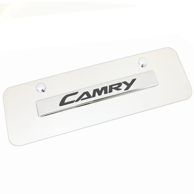 Toyota Camry Mini License Plate (Chrome) 1