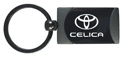 Toyota Celica Two-Tone Rectangular Key Fob (Gun Metal) 1