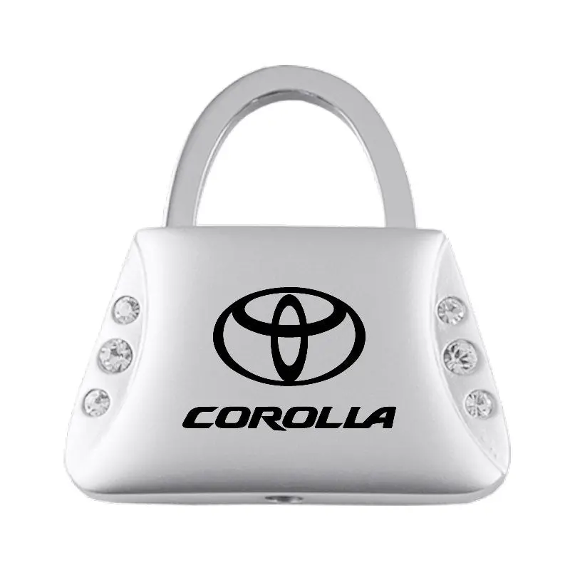 Toyota Corolla Purse Shape Keychain (Chrome) 1