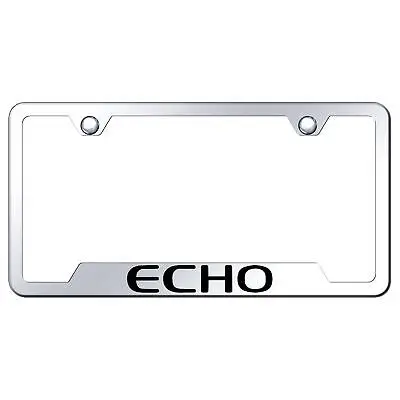 Toyota Echo Logo Cut-Out License Plate Frame (Chrome) 1