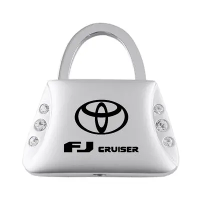 Toyota Fj Cruiser Jeweled Purse Key Fob (Silver) 1
