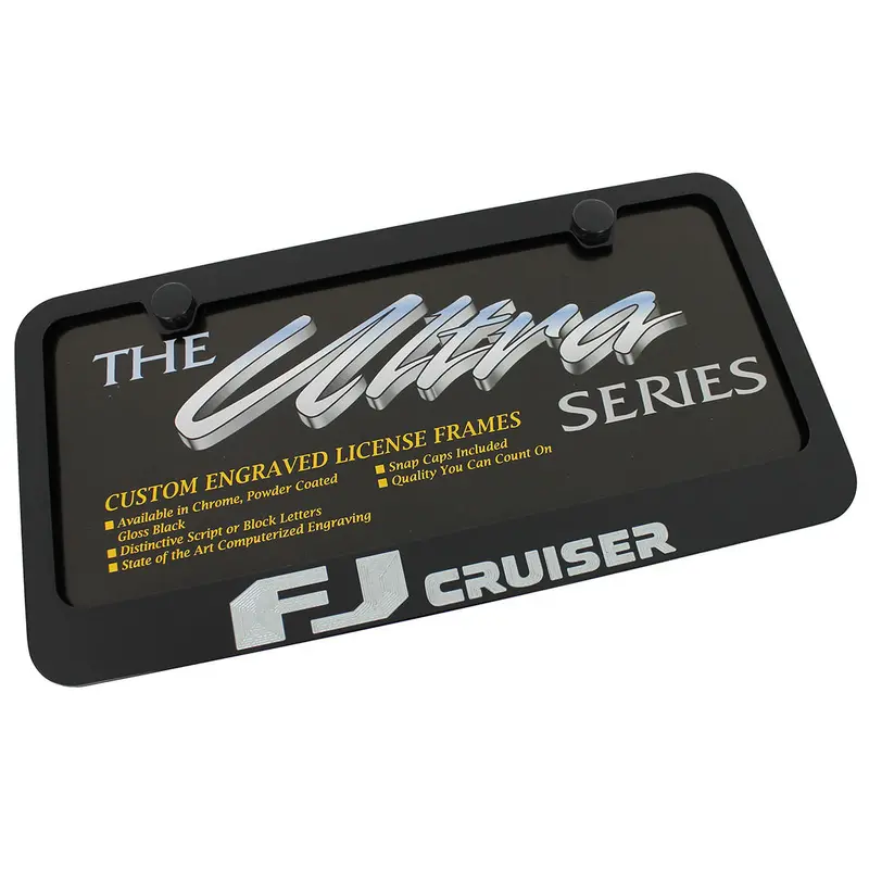 Toyota Fj Cruiser License Plate Frame (Black) 1